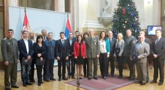 28 December 2015 Attendees of the Pilot Course on the “Assembly control and oversight of the security sector” receive diplomas 